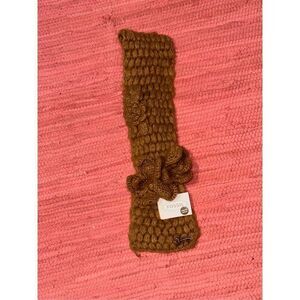 NEW WITH TAGS Fossil Yellow Cable Chunky Knit BEAUTIFUL COLORED Neck Scarf Women